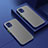 Custodia Silicone Trasparente Laterale Cover per Vivo iQOO U3 5G Blu