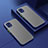 Custodia Silicone Trasparente Laterale Cover per Vivo iQOO U3x 5G Blu