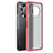 Custodia Silicone Trasparente Laterale Cover WL1 per Huawei Nova 8i Rosso