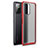 Custodia Silicone Trasparente Laterale Cover WL1 per Xiaomi Redmi Note 10 Pro 5G Rosso