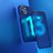 Custodia Silicone Trasparente Laterale Cover WT1 per Apple iPhone 13 Blu