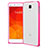 Custodia Silicone Trasparente Opaca Laterale per Xiaomi Mi 4 Rosa