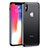 Custodia Silicone Trasparente Specchio Laterale 360 Gradi T05 per Apple iPhone X Nero