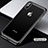 Custodia Silicone Trasparente Specchio Laterale 360 Gradi T05 per Apple iPhone X Nero