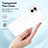 Custodia Silicone Trasparente Specchio Laterale Cover H01P per Motorola Moto E22