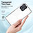 Custodia Silicone Trasparente Specchio Laterale Cover H01P per Motorola Moto G73 5G