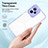 Custodia Silicone Trasparente Specchio Laterale Cover H01P per Realme C35