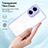 Custodia Silicone Trasparente Specchio Laterale Cover H01P per Realme C55