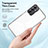 Custodia Silicone Trasparente Specchio Laterale Cover H01P per Samsung Galaxy A14 4G