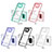 Custodia Silicone Trasparente Specchio Laterale Cover H01P per Xiaomi Poco X3