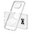 Custodia Silicone Trasparente Specchio Laterale Cover H01P per Xiaomi Poco X3 Bianco