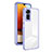 Custodia Silicone Trasparente Specchio Laterale Cover H01P per Xiaomi Redmi Note 11 4G (2022) Viola