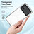 Custodia Silicone Trasparente Specchio Laterale Cover H01P per Xiaomi Redmi Note 11E Pro 5G