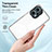 Custodia Silicone Trasparente Specchio Laterale Cover H01P per Xiaomi Redmi Note 12 Turbo 5G