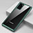 Custodia Silicone Trasparente Specchio Laterale Cover H02 per Samsung Galaxy Note 20 5G Verde