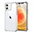 Custodia Silicone Trasparente Specchio Laterale Cover H04 per Apple iPhone 12