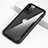 Custodia Silicone Trasparente Specchio Laterale Cover M01 per Apple iPhone 12 Pro Max Nero