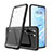Custodia Silicone Trasparente Specchio Laterale Cover M02 per Huawei P30 Pro New Edition Nero
