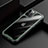 Custodia Silicone Trasparente Specchio Laterale Cover M03 per Apple iPhone 12 Pro Max Verde
