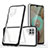 Custodia Silicone Trasparente Specchio Laterale Cover MQ1 per Samsung Galaxy A12 5G Nero