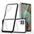 Custodia Silicone Trasparente Specchio Laterale Cover MQ1 per Samsung Galaxy M12