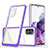 Custodia Silicone Trasparente Specchio Laterale Cover MQ1 per Samsung Galaxy S20 Plus Viola