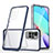 Custodia Silicone Trasparente Specchio Laterale Cover MQ1 per Xiaomi Redmi Note 11 4G (2021) Blu