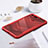 Custodia Silicone Trasparente Specchio Laterale Cover per Huawei Honor V20 Rosso