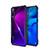 Custodia Silicone Trasparente Specchio Laterale Cover per Huawei Nova 5 Blu