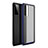 Custodia Silicone Trasparente Specchio Laterale Cover per Samsung Galaxy S20 FE 5G Blu