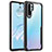 Custodia Silicone Trasparente Specchio Laterale Cover Z02 per Huawei P30 Pro New Edition Nero