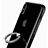 Custodia Silicone Trasparente Ultra Slim Cover Morbida con Anello Supporto V01 per Apple iPhone X