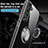 Custodia Silicone Trasparente Ultra Slim Cover Morbida con Magnetico Anello Supporto A01 per Samsung Galaxy S21 5G
