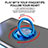 Custodia Silicone Trasparente Ultra Slim Cover Morbida con Magnetico Anello Supporto AN1 per Sharp Aquos R8s