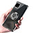 Custodia Silicone Trasparente Ultra Slim Cover Morbida con Magnetico Anello Supporto AN1 per Sharp Aquos Sense4 Basic