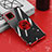 Custodia Silicone Trasparente Ultra Slim Cover Morbida con Magnetico Anello Supporto AN1 per Sharp Aquos Sense4 Basic Rosso