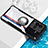 Custodia Silicone Trasparente Ultra Slim Cover Morbida con Magnetico Anello Supporto BH1 per Vivo iQOO 10 5G Nero