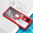 Custodia Silicone Trasparente Ultra Slim Cover Morbida con Magnetico Anello Supporto BH1 per Xiaomi Mi 12T 5G Rosso