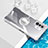 Custodia Silicone Trasparente Ultra Slim Cover Morbida con Magnetico Anello Supporto BH1 per Xiaomi Poco F4 GT 5G Bianco