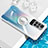 Custodia Silicone Trasparente Ultra Slim Cover Morbida con Magnetico Anello Supporto BH1 per Xiaomi Redmi 10 4G Bianco