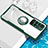 Custodia Silicone Trasparente Ultra Slim Cover Morbida con Magnetico Anello Supporto BH1 per Xiaomi Redmi 10 4G Verde