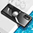 Custodia Silicone Trasparente Ultra Slim Cover Morbida con Magnetico Anello Supporto BH1 per Xiaomi Redmi Note 10 5G Nero