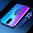 Custodia Silicone Trasparente Ultra Slim Cover Morbida con Magnetico Anello Supporto C01 per Oppo RX17 Pro