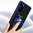 Custodia Silicone Trasparente Ultra Slim Cover Morbida con Magnetico Anello Supporto C01 per Samsung Galaxy S20