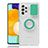Custodia Silicone Trasparente Ultra Slim Cover Morbida con Supporto S01 per Samsung Galaxy A52 4G