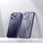 Custodia Silicone Trasparente Ultra Slim Morbida con Mag-Safe Magnetic LD4 per Apple iPhone 16 Pro Viola