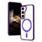 Custodia Silicone Trasparente Ultra Slim Morbida con Mag-Safe Magnetic SD1 per Samsung Galaxy S24 5G Viola