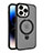 Custodia Silicone Trasparente Ultra Slim Morbida con Mag-Safe Magnetic T02 per Apple iPhone 15 Pro Nero