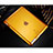 Custodia Silicone Trasparente Ultra Slim Morbida per Apple iPad 4 Giallo