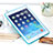 Custodia Silicone Trasparente Ultra Slim Morbida per Apple iPad Air Blu